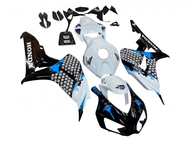 Carenado Moto Honda CBR1000RR 2006-2007 - Blanco Azul Negro Brillante