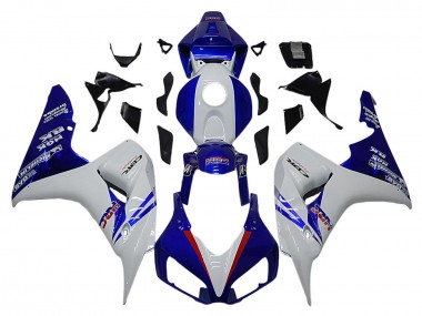 Carenados Moto Honda CBR1000RR 2006-2007 - Blanco Rojo Azul HRC