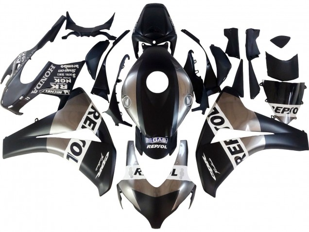 Carenados Moto Honda CBR1000RR 2008-2011 - Plata Negro Mate Repsol