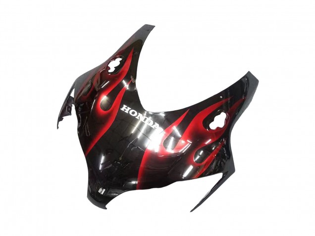 Carenado Moto Honda CBR1000RR 2008-2011 - Negro Brillante Rojo Llama