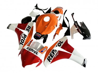 Carenado Moto Honda CBR1000RR 2008-2011 - Naranja Blanco Rojo Negro Brillante Repsol HRC