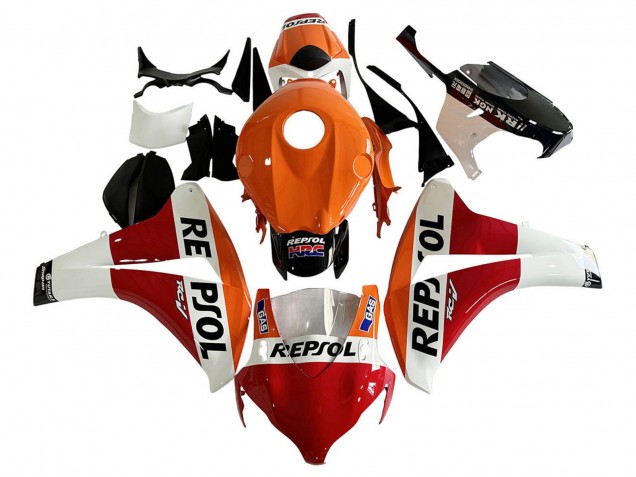 Carenado Moto Honda CBR1000RR 2008-2011 - Naranja Blanco Rojo Negro Brillante Repsol HRC