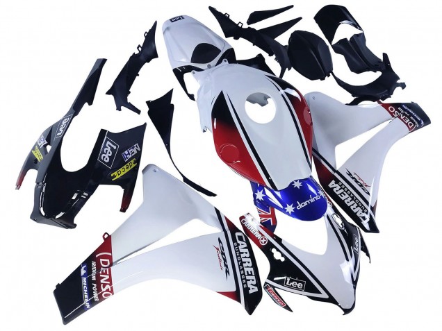 Carenados Moto Honda CBR1000RR 2008-2011 - Blanco Rojo Azul Negro Estrella Lee Carrera