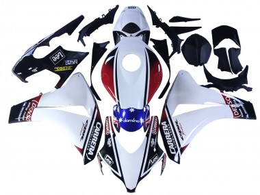 Carenados Moto Honda CBR1000RR 2008-2011 - Blanco Rojo Azul Negro Estrella Lee Carrera
