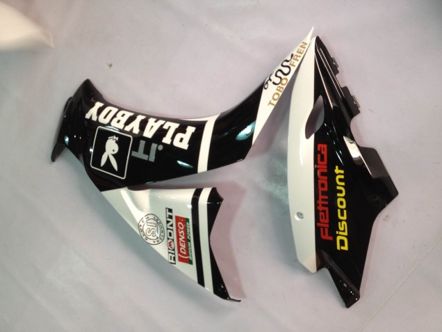 Carenados Moto Honda CBR1000RR 2012-2016 - Blanco Negro Brillante Rizoma Playboy
