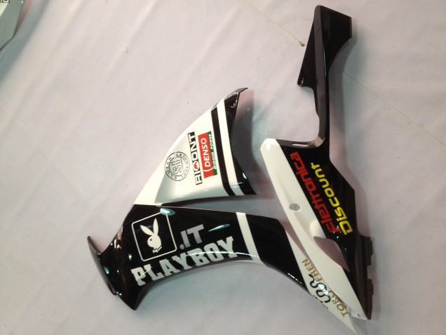 Carenados Moto Honda CBR1000RR 2012-2016 - Blanco Negro Brillante Rizoma Playboy