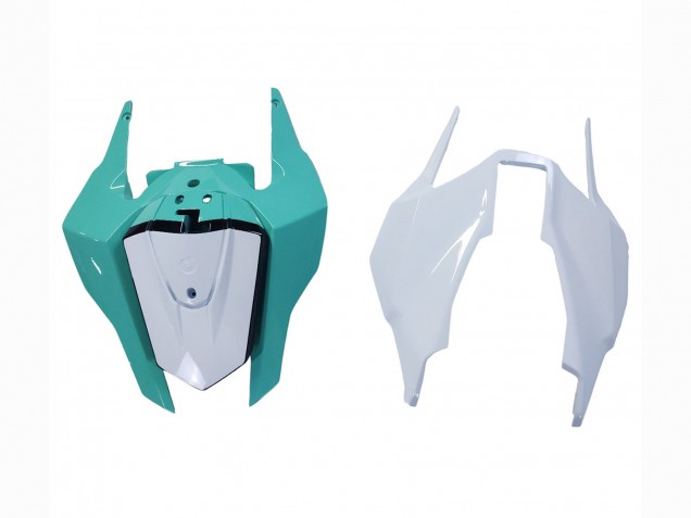 Carenados Moto Honda CBR1000RR 2017-2023 - Blanco Azul Claro Negro Brillante