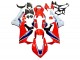 Kits Carenado Moto Honda CBR1000RR 2017-2023 - Blanco Rojo Azul