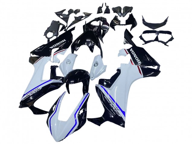 Kits Carenado Moto Honda CBR1000RR 2017-2023 - Blanco Azul Negro Brillante