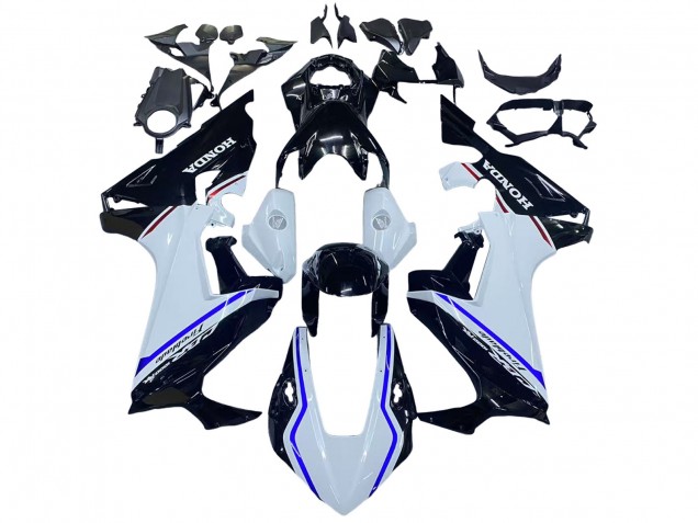 Kits Carenado Moto Honda CBR1000RR 2017-2023 - Blanco Azul Negro Brillante