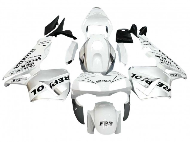 Carenados Moto Honda CBR600RR 2003-2004 - Blanco Plata Negro Repsol