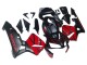 Carenados Moto Honda CBR600RR 2003-2004 - Rojo Negro Brillante Negro Mate