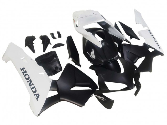 Carenados Moto Honda CBR600RR 2003-2004 - Blanco Negro Mate