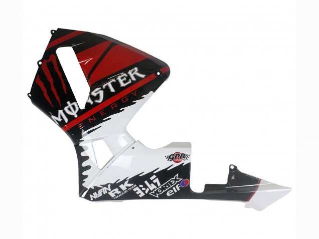 Carenados Moto Honda CBR600RR 2003-2004 - Blanco Rojo Negro Brillante Monstruo