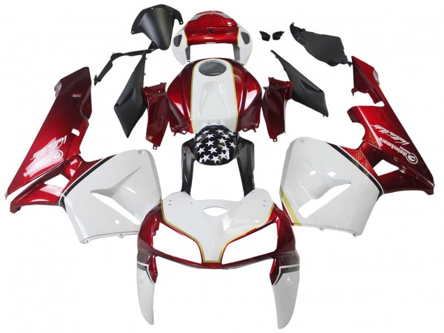 Kits Carenado Moto Honda CBR600RR 2005-2006 - Rojo Blanco Negro