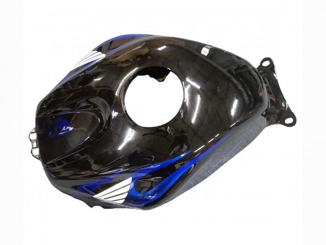 Carenado Moto Honda CBR600RR 2005-2006 - Negro Brillante Azul Llama