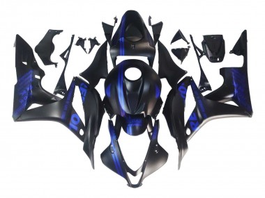 Carenados Moto Honda CBR600RR 2007-2008 - Negro Mate Azul Repsol