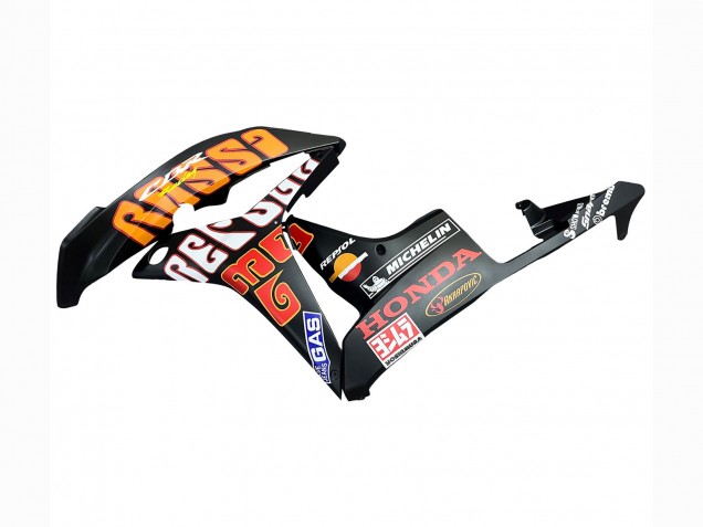 Carenados Moto Honda CBR600RR 2007-2008 - Negro Mate Naranja Rojo Rossi Repsol 46