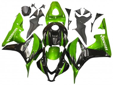 Kits Carenado Moto Honda CBR600RR 2007-2008 - Verde Negro Brillante