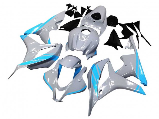 Carenados Moto Honda CBR600RR 2007-2008 - Gris Brillante Azul Claro