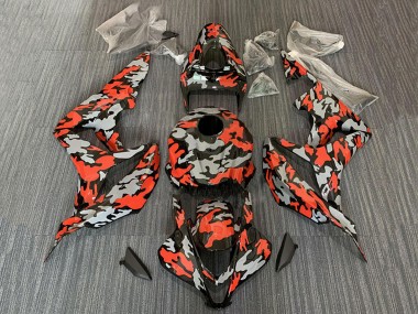 Carenados Moto Honda CBR600RR 2007-2008 - Rojo Gris Camouflage