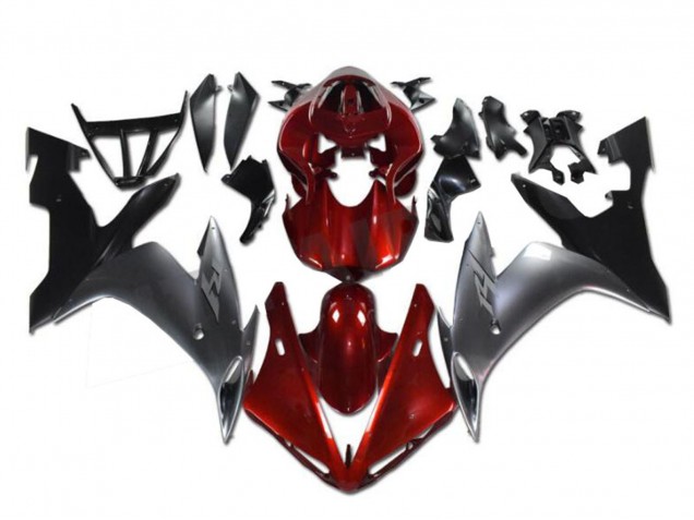 Carenados Moto Yamaha YZF R1 2002-2003 - Rojo Plata Negro