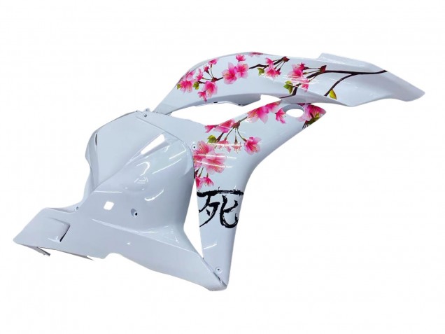 Carenados Moto Honda CBR600RR 2009-2012 - Blanco Cherry Blossom Negro Brillante