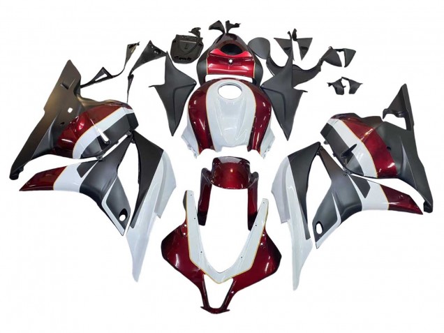 Carenados Moto Honda CBR600RR 2009-2012 - Blanco Rojo Negro Mate