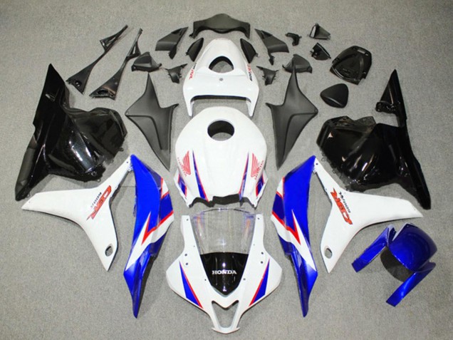 Carenado Moto Honda CBR600RR 2009-2012 - Blanco Azul Negro Brillante
