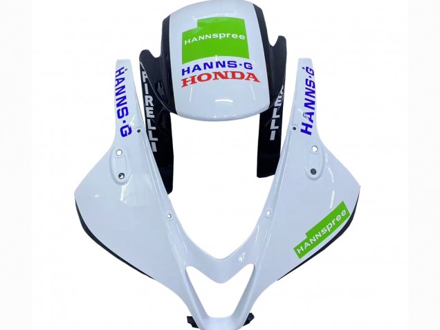 Carenados Moto Honda CBR600RR 2009-2012 - Blanco Verde Negro Brillante Hannspree