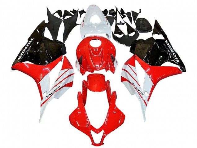 Carenado Moto Honda CBR600RR 2009-2012 - Blanco Rojo Negro Brillante