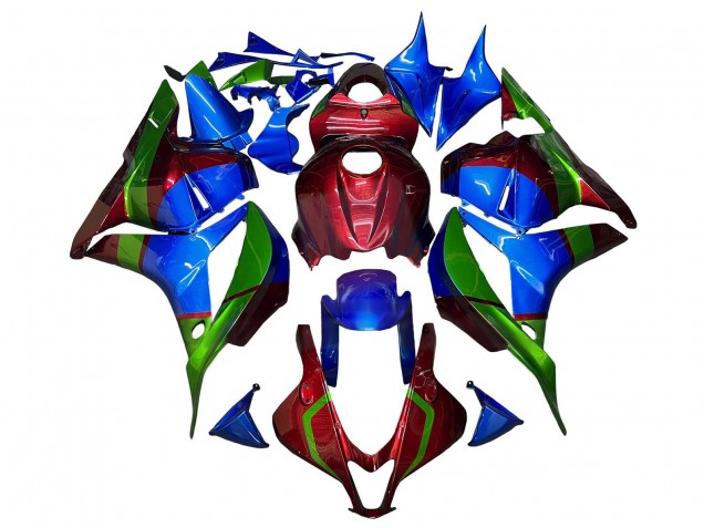 Carenados Moto Honda CBR600RR 2009-2012 - Azul Rojo Verde