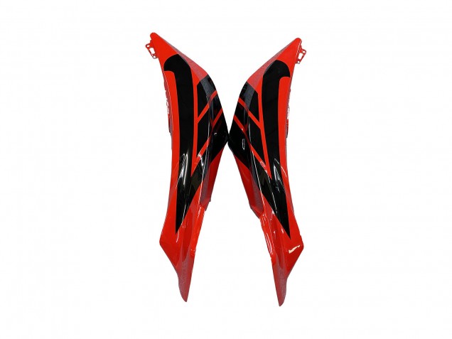 Carenados Moto Honda CBR600RR 2009-2012 - Rojo Negro Brillante Negro Mate Raya