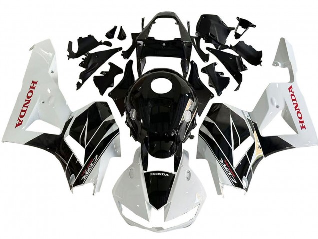 Kits Carenado Moto Honda CBR600RR 2013-2023 - Blanco Negro Brillante