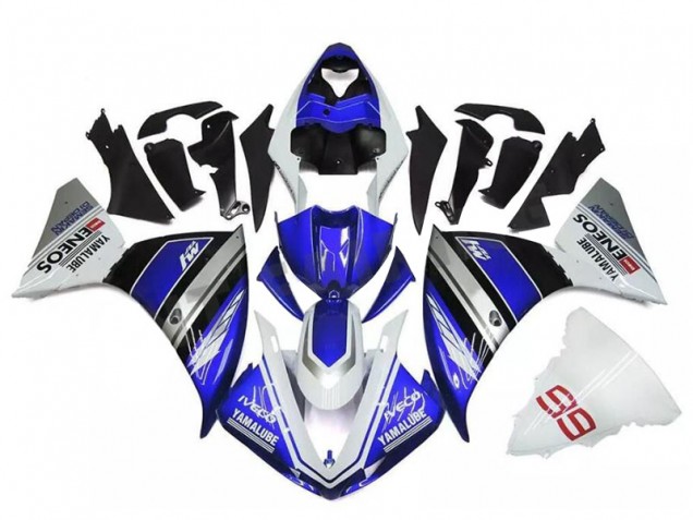 Carenados Moto Yamaha YZF R1 2009-2011 - Blanco Azul Negro Yamalube ENEOS M1