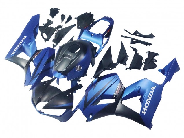 Carenados Moto Honda CBR600RR 2013-2023 - Azul Negro Mate Carrera