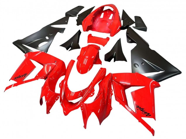 Carenados Moto Kawasaki ZX10R 2004-2005 - Rojo Negro Ninja
