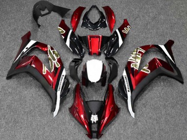 Carenados Moto Kawasaki ZX10R 2016-2020 - Rojo Negro Brillante Blanco