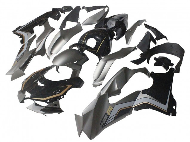 Carenados Moto Kawasaki ZX10R 2021-2025 - Negro Gris Oro