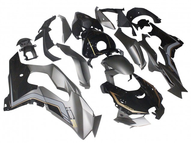 Carenados Moto Kawasaki ZX10R 2021-2025 - Negro Gris Oro