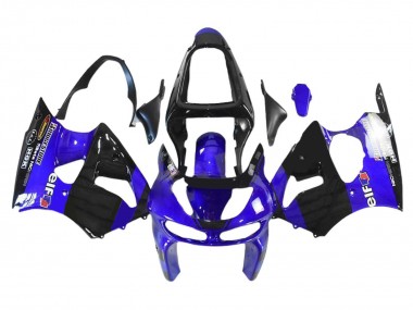 Carenados Moto Kawasaki ZX6R 1998-1999 - Azul Negro Brillante Elf Bridgestone