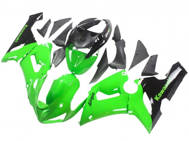 Carenados Moto Kawasaki ZX6R 2005-2006 - Verde Negro Ninja