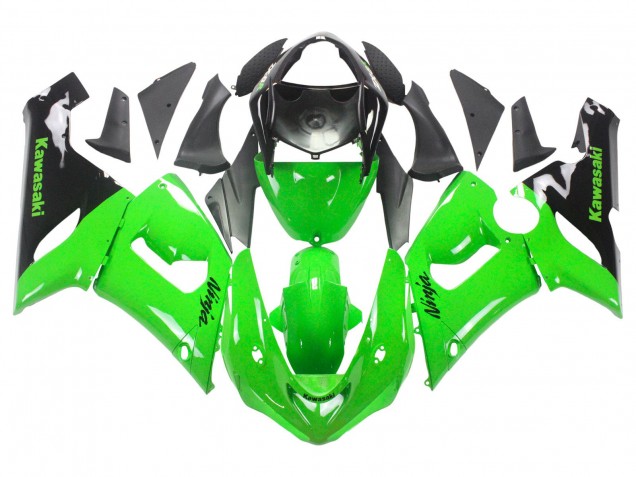 Carenados Moto Kawasaki ZX6R 2005-2006 - Verde Negro Ninja
