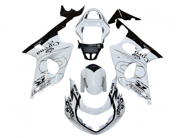Carenados Moto Suzuki GSXR1000 2000-2002 - Blanco Negro Motul Corona