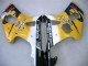 Carenados Moto Suzuki GSXR1000 2000-2002 - Amarillo Azul Oscuro Blanco Motul Corona