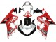Carenado Moto Suzuki GSXR 600 / GSXR 750 2001-2003 - Rojo Blanco Negro Brillante