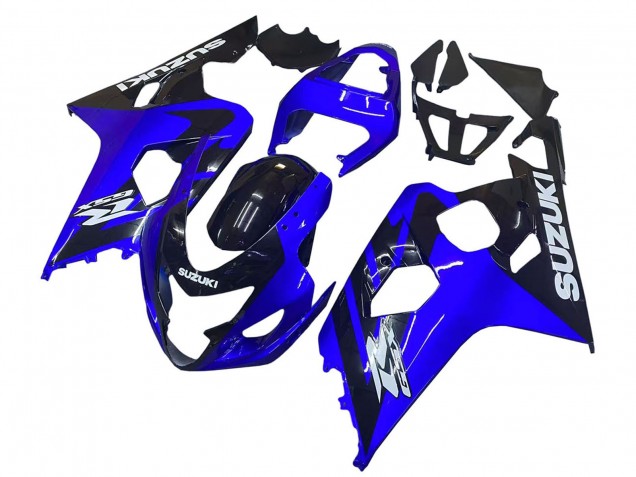Carenados Moto Suzuki GSXR 600 / GSXR 750 2004-2005 - Azul Negro Blanco Calcomanía