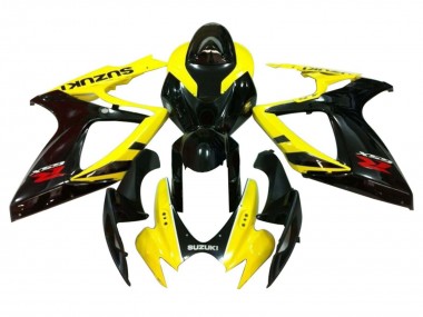 Carenados Moto Suzuki GSXR 600 / GSXR 750 2006-2007 - Amarillo Negro Brillante Rojo