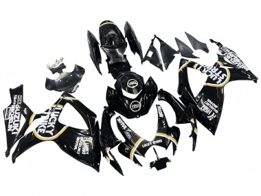Carenados Moto Suzuki GSXR 600 / GSXR 750 2006-2007 - Negro Brillante Blanco Motul Lucky Strike