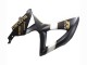 Carenados Moto Suzuki GSXR 600 / GSXR 750 2008-2010 - Negro Mate Blanco Oro
